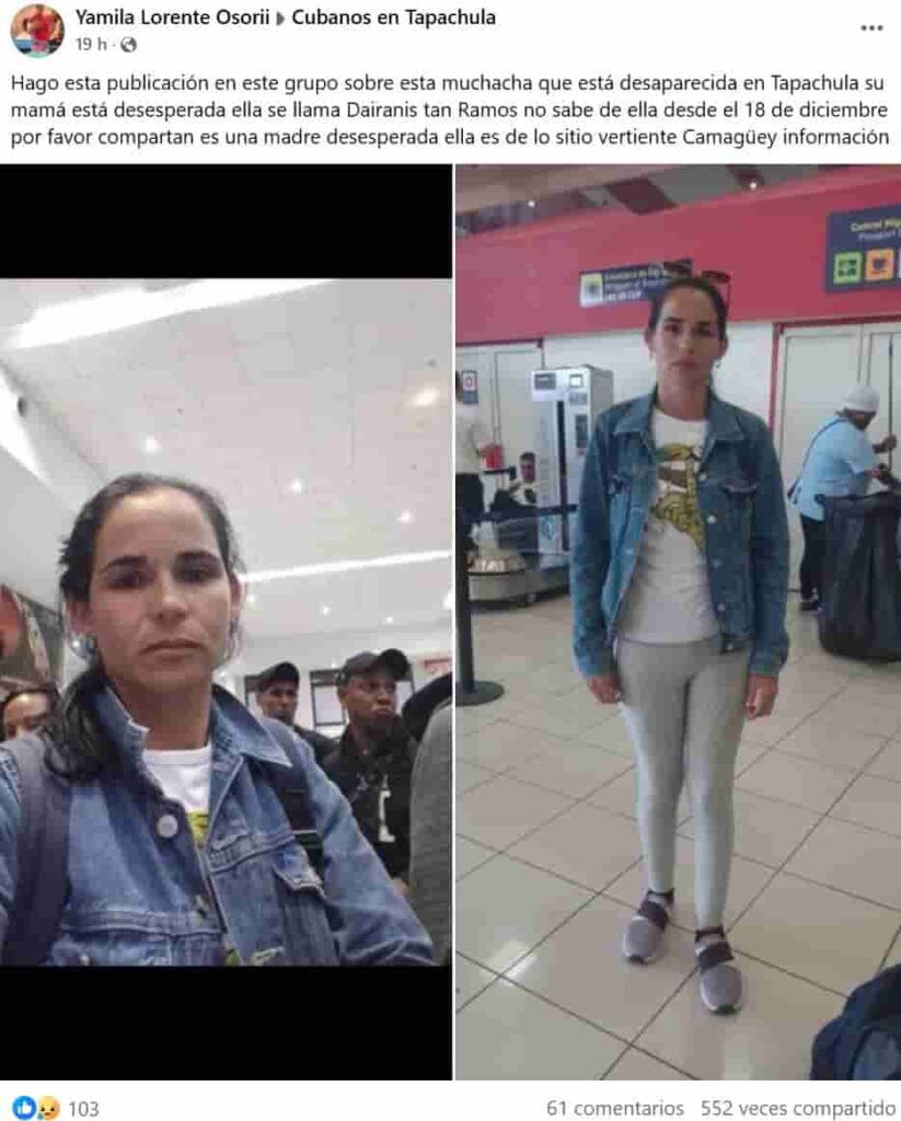 desaparecida en Tapachula